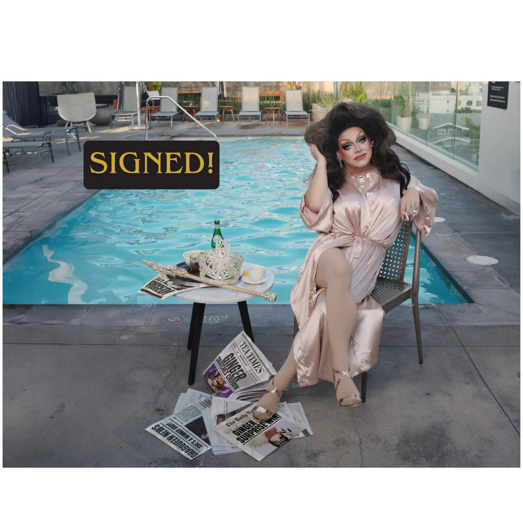 Winner by the Pool - Signed Print